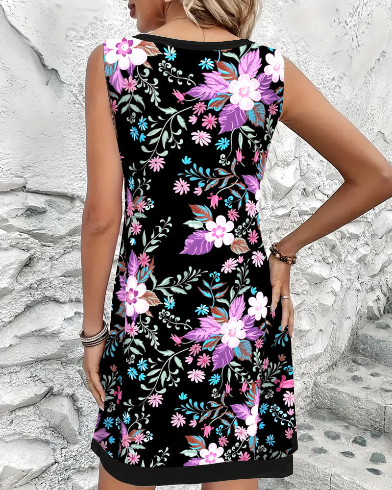 Robe Imprimé Décontracté