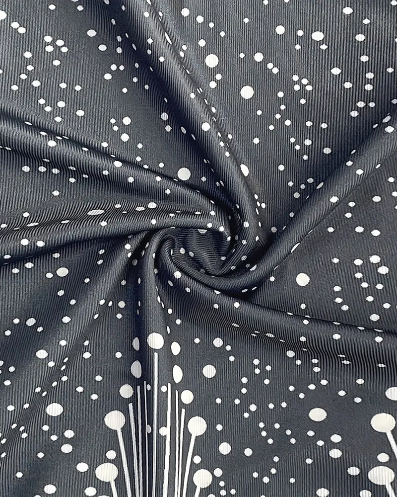 Robe Sans Manches Col V Imprimée