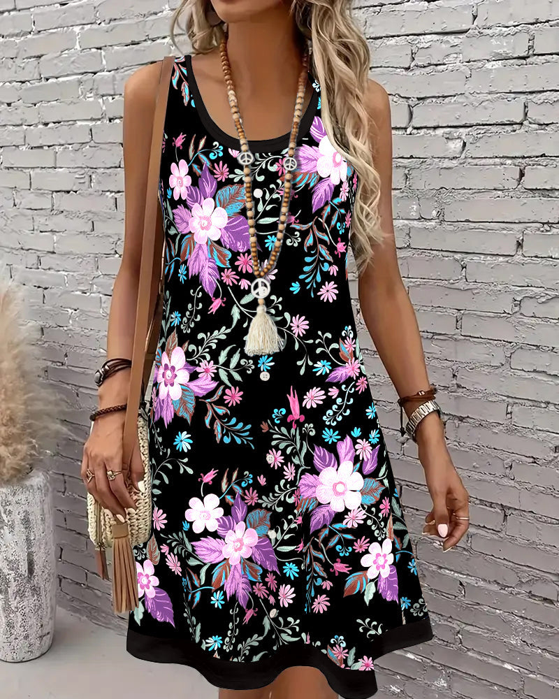 Robe Imprimé Décontracté