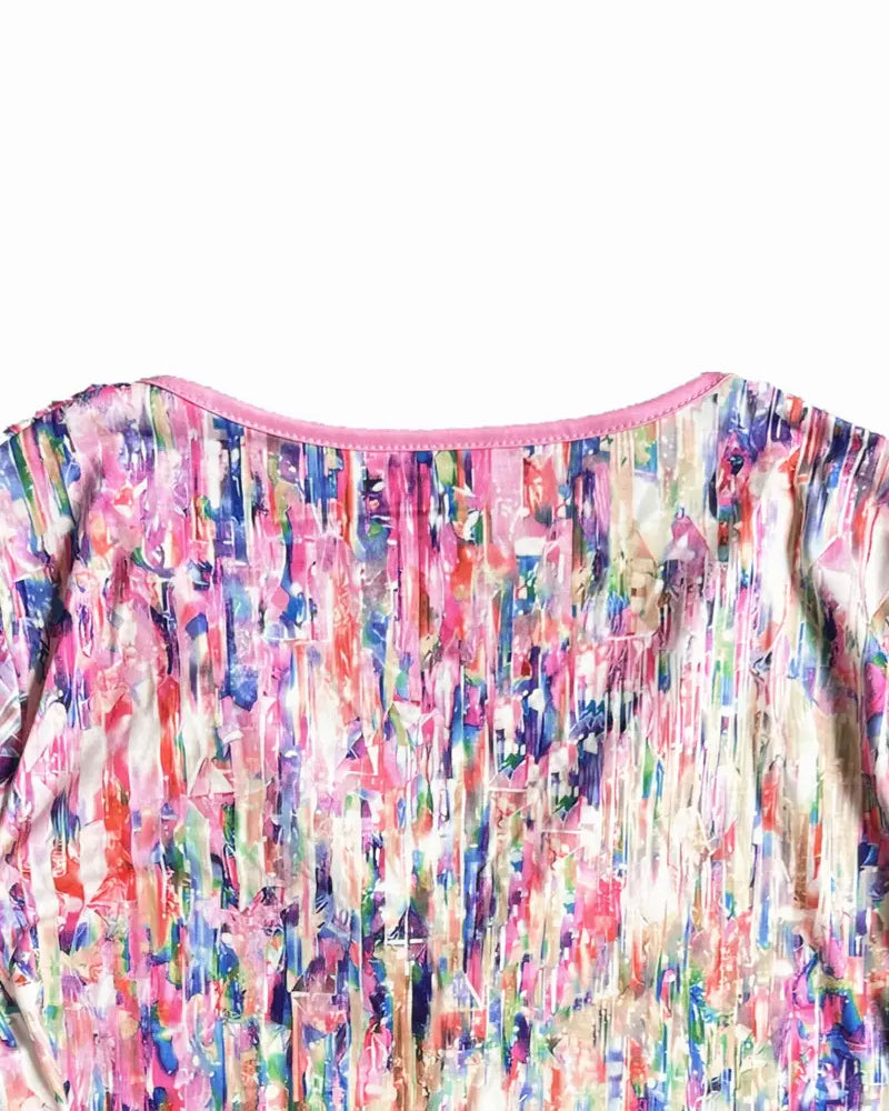 Blouse Colorée Imprimée Mode Street