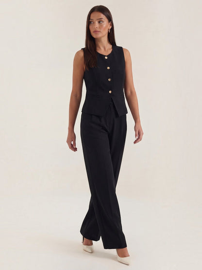 Anita Zweiteiler aus taillierter Weste und Hose
