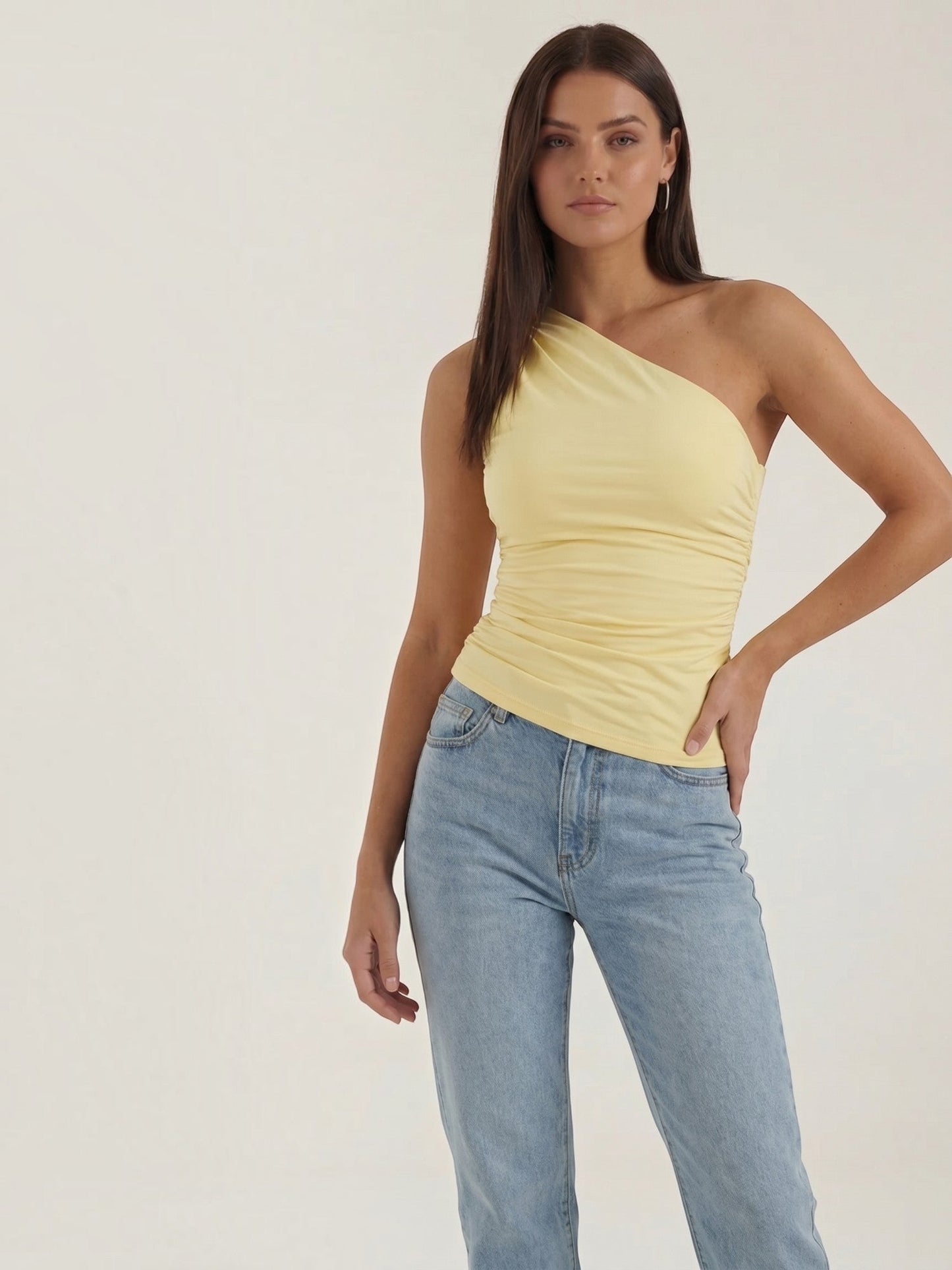Briony Ärmelloses One-Shoulder-Top