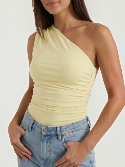 Briony Ärmelloses One-Shoulder-Top