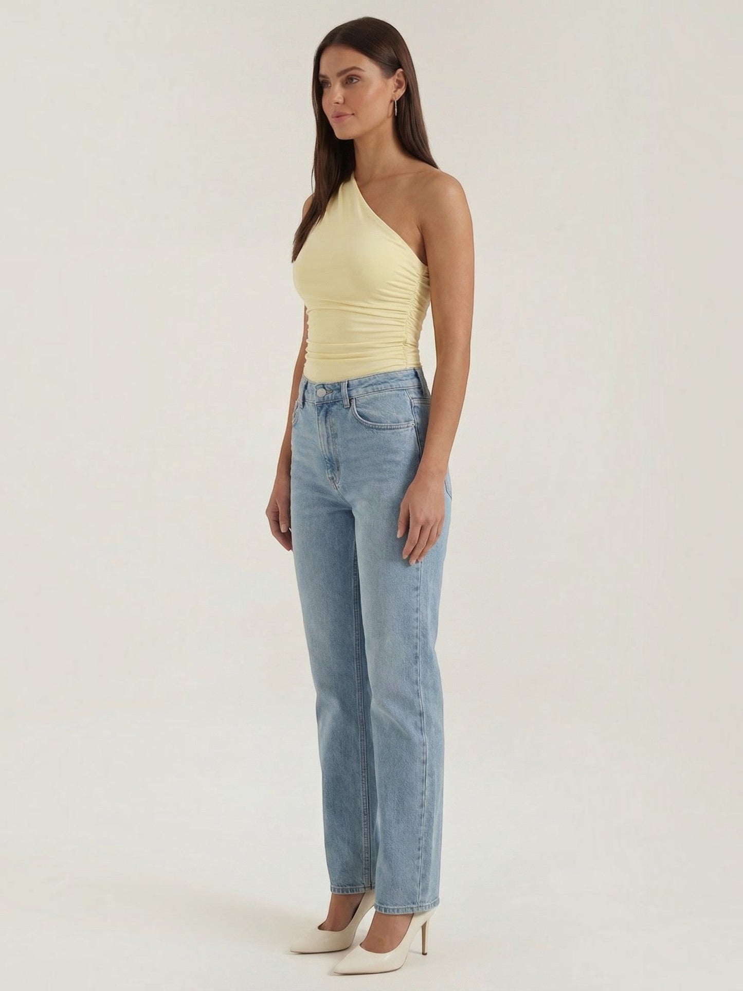 Briony Ärmelloses One-Shoulder-Top