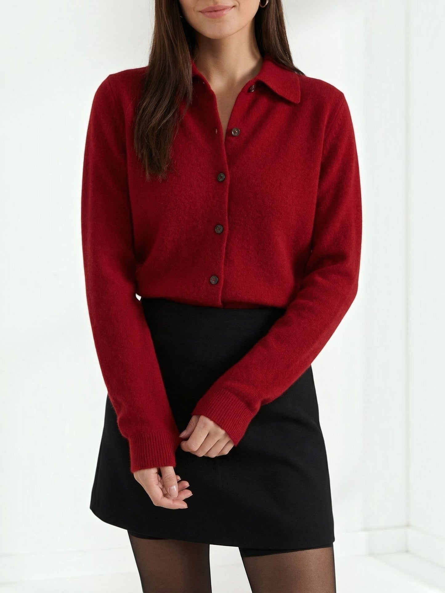 Gladys Strick-Top mit Polokragen