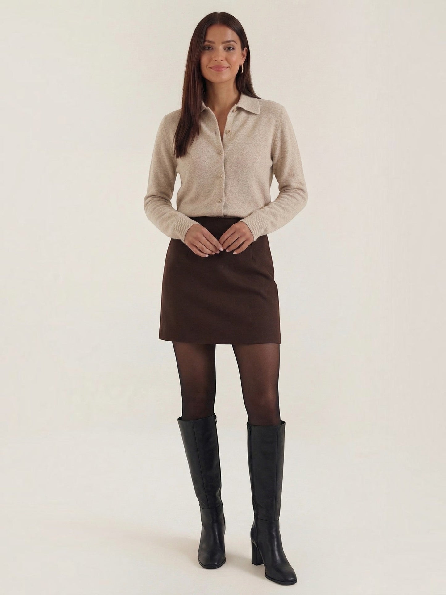 Gladys Strick-Top mit Polokragen