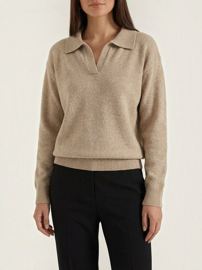 Margaret Strickpullover mit Polokragen