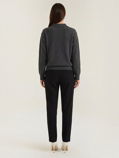 Margaret Strickpullover mit Polokragen