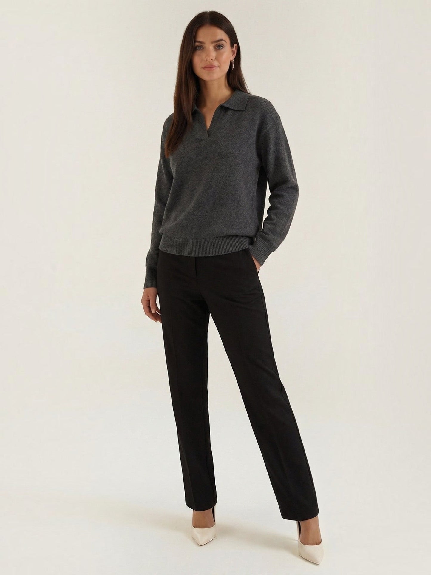 Margaret Strickpullover mit Polokragen
