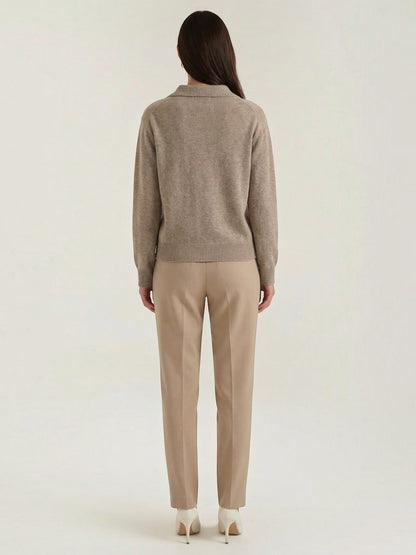 Margaret Strickpullover mit Polokragen