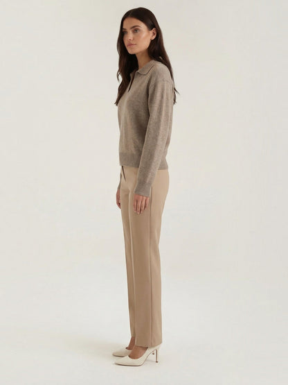 Margaret Strickpullover mit Polokragen