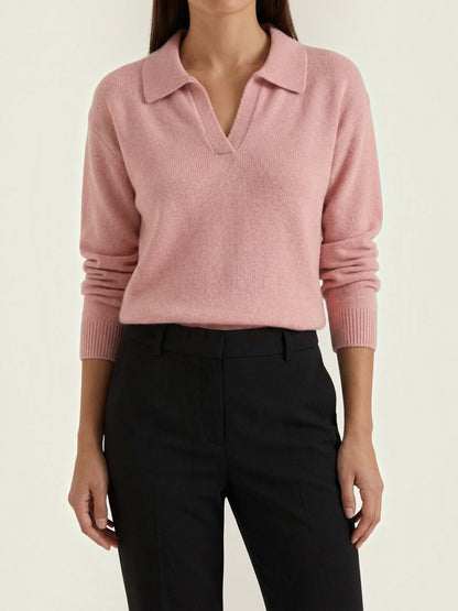 Margaret Strickpullover mit Polokragen