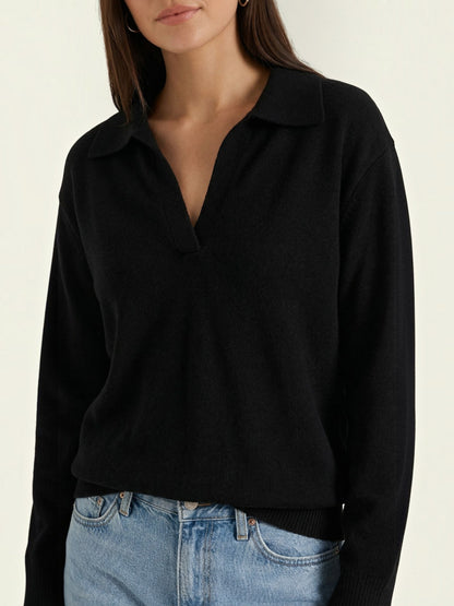 Margaret Strickpullover mit Polokragen