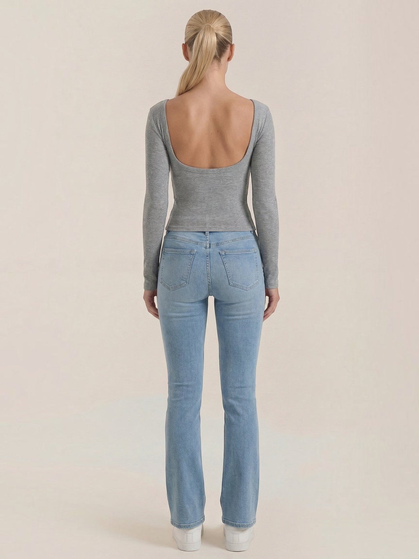 Marian Langarm-Top mit Scoop-Neck