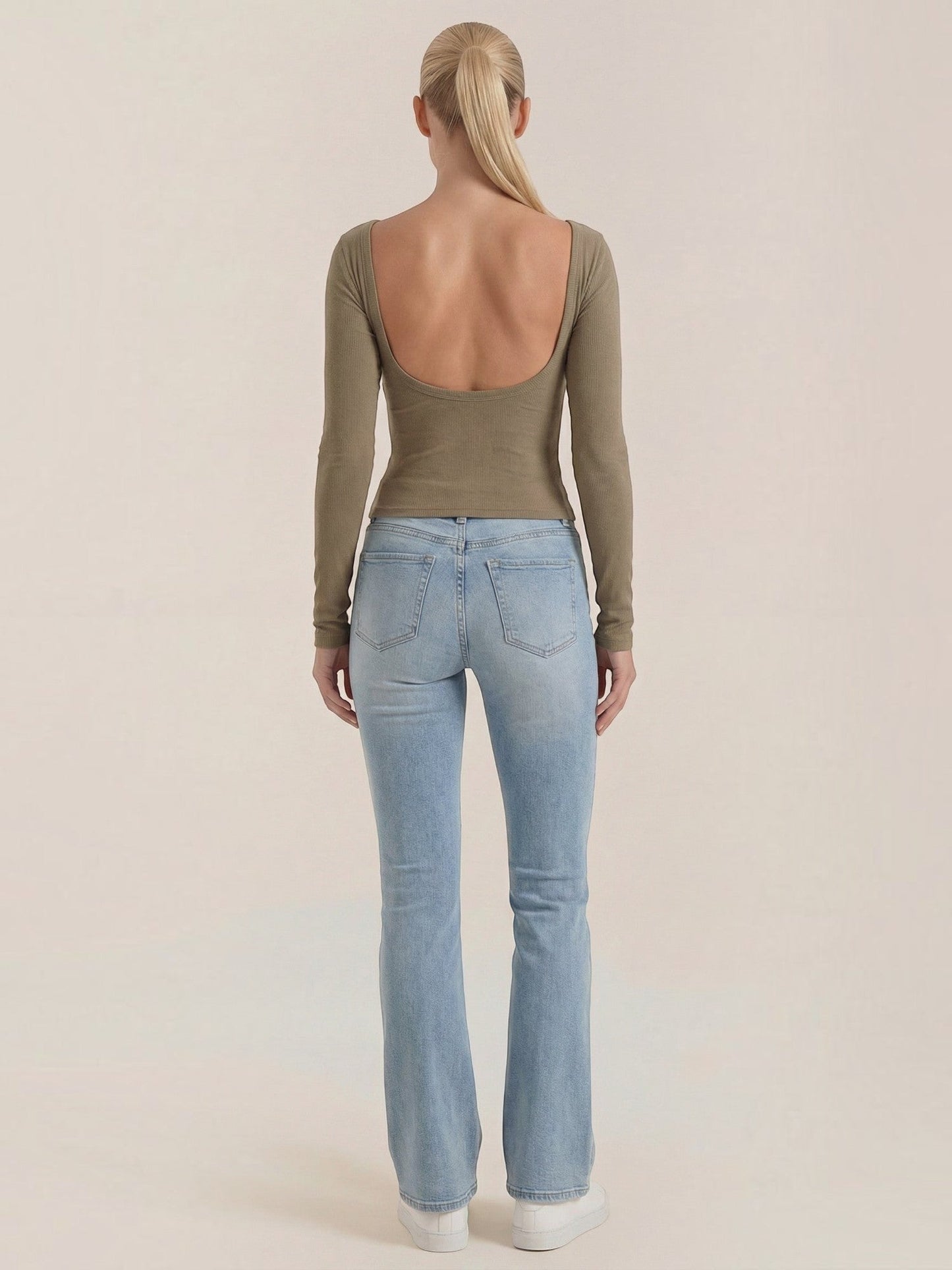Marian Langarm-Top mit Scoop-Neck
