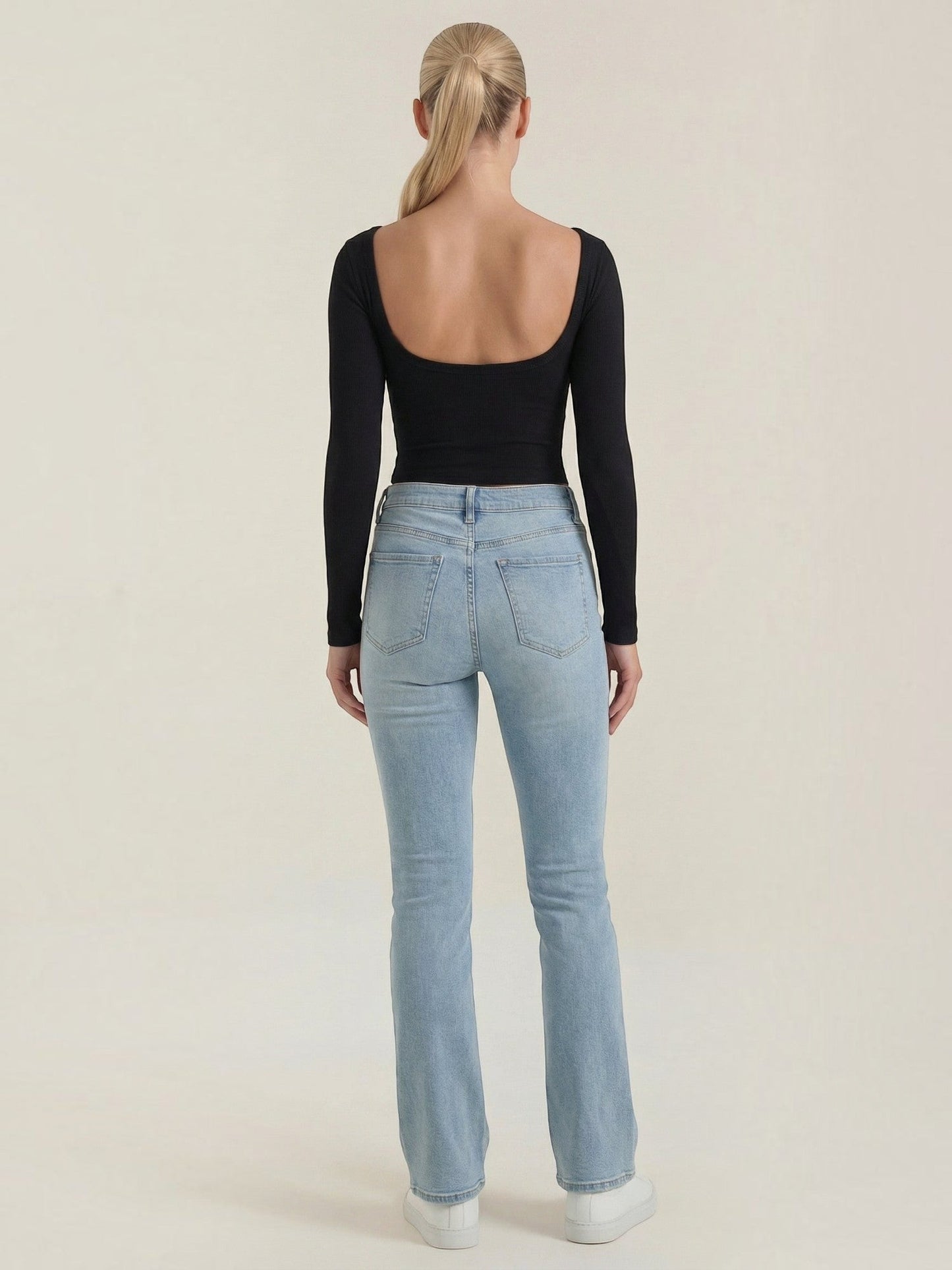 Marian Langarm-Top mit Scoop-Neck