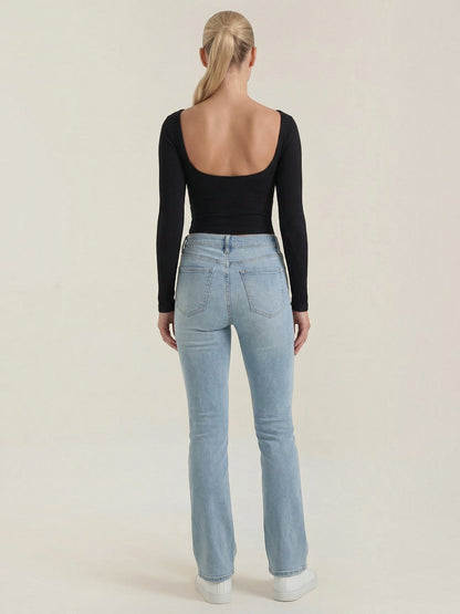 Marian Langarm-Top mit Scoop-Neck