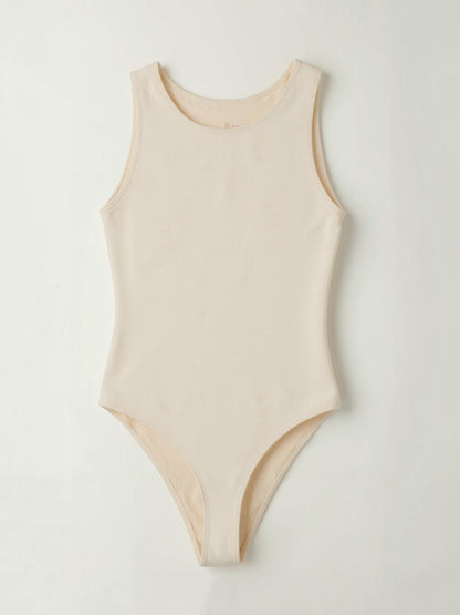Tanga-Bodysuit mit Rundhalsausschnitt