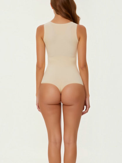 Tanga-Bodysuit mit Rundhalsausschnitt