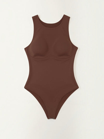 Tanga-Bodysuit mit Rundhalsausschnitt