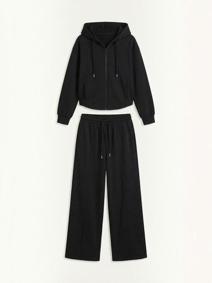 Yolanda Hoodie- & Weite-Hose-Set