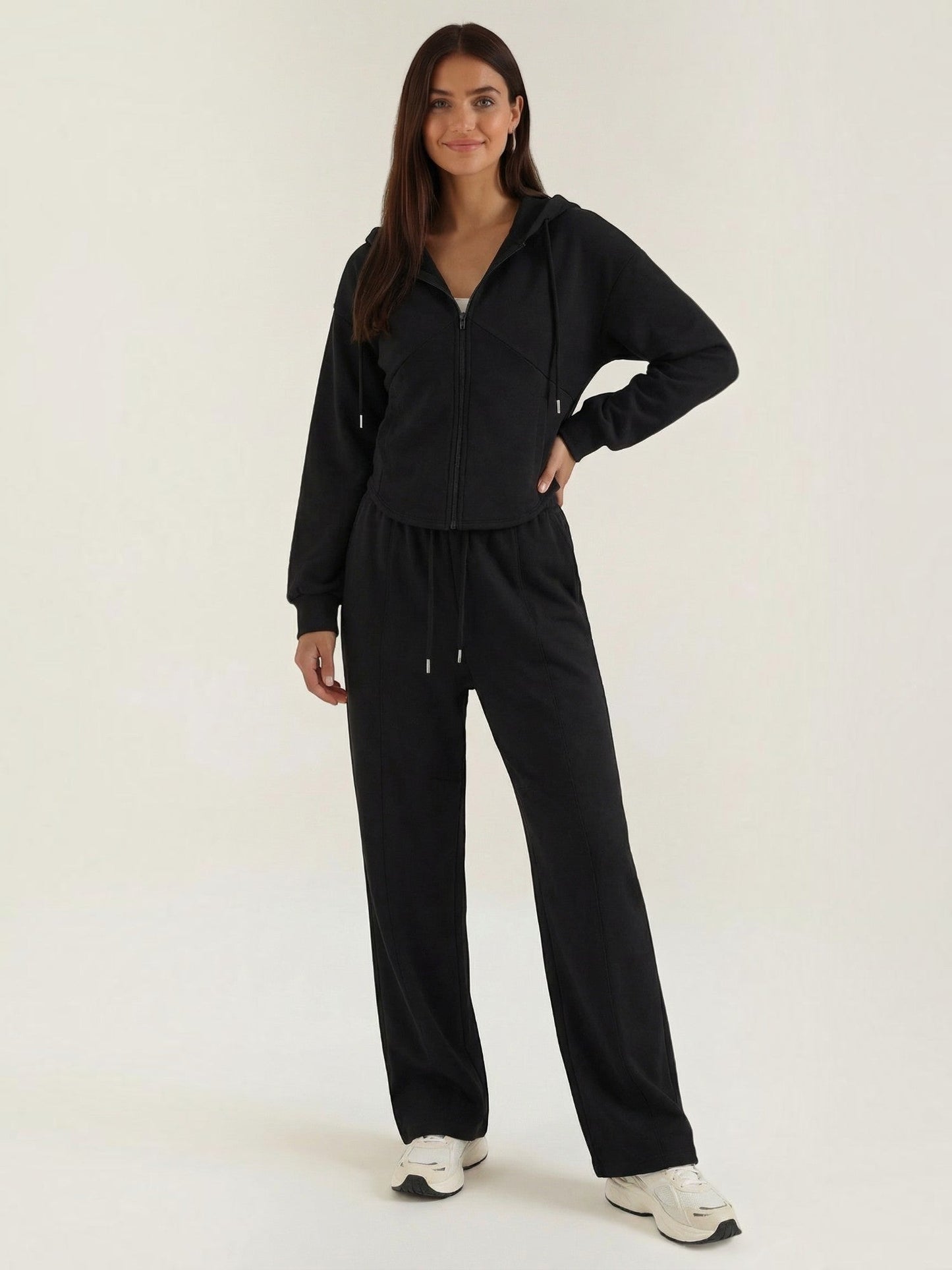Yolanda Hoodie- & Weite-Hose-Set