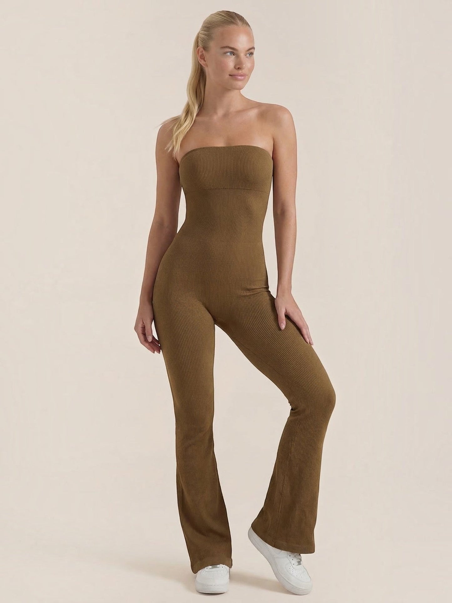 Selma Jumpsuit aus Rippstrick