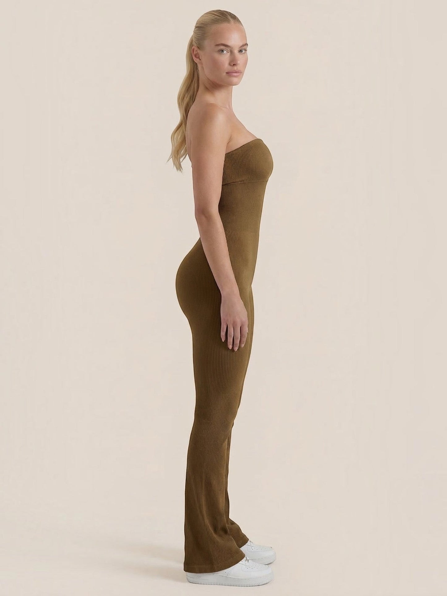 Selma Jumpsuit aus Rippstrick